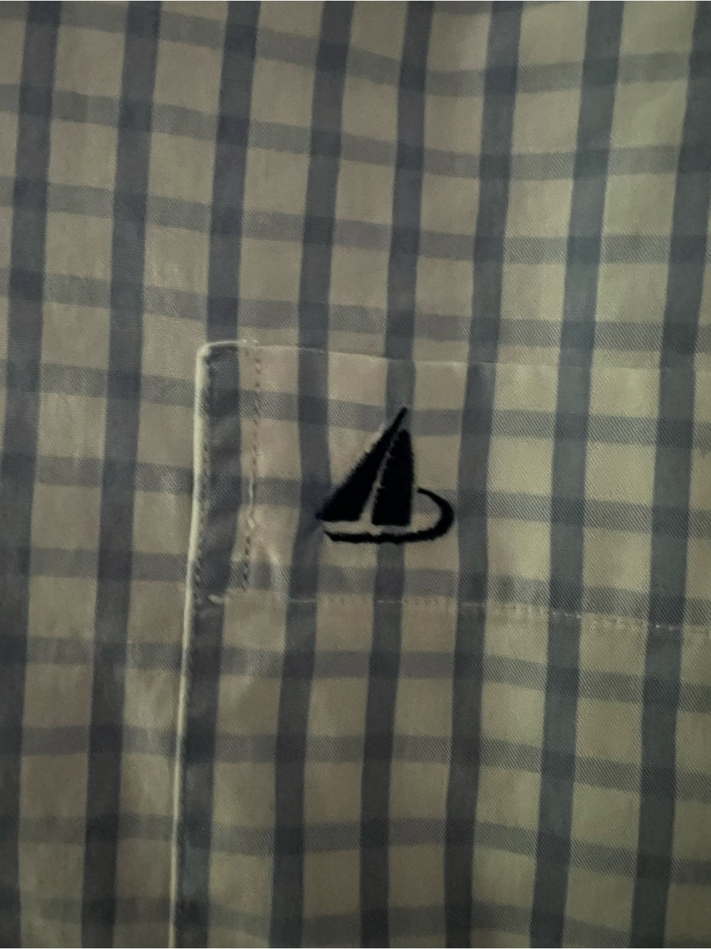 Nautical Blue Check Men’s Button-Up Shirt